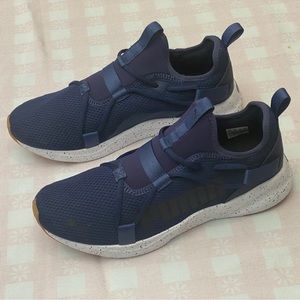 Puma softride rift speckle slip on mesh running men's size 10.5 - blue